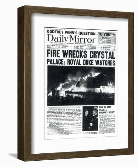 Fire Wrecks Crystal Palace: Royal Duke Watches-null-Framed Photographic Print