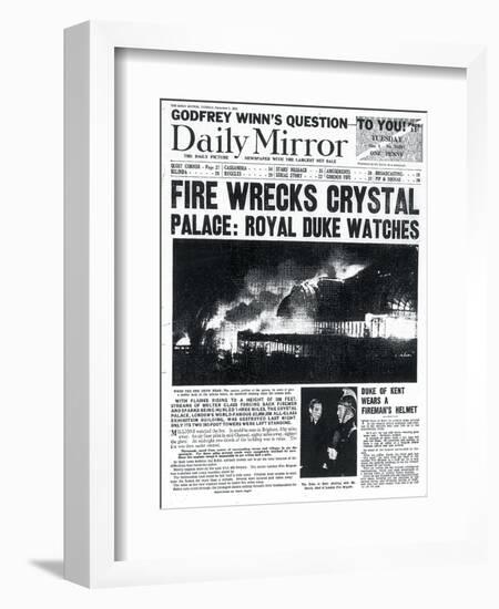 Fire Wrecks Crystal Palace: Royal Duke Watches-null-Framed Photographic Print