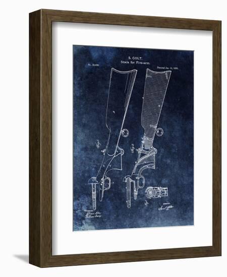 Firearm Stock,1859-Blue-Dan Sproul-Framed Art Print