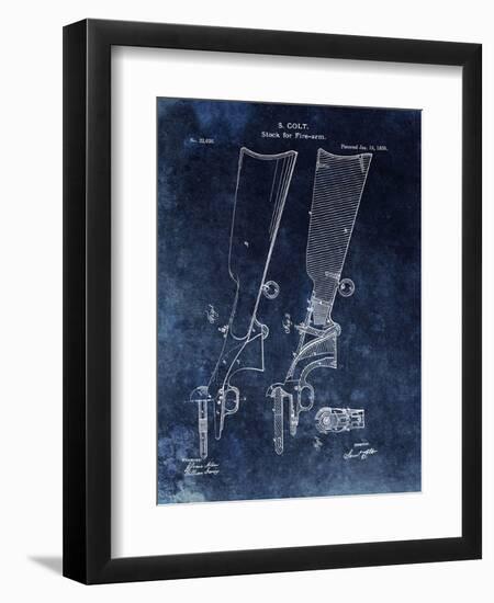 Firearm Stock,1859-Blue-Dan Sproul-Framed Art Print