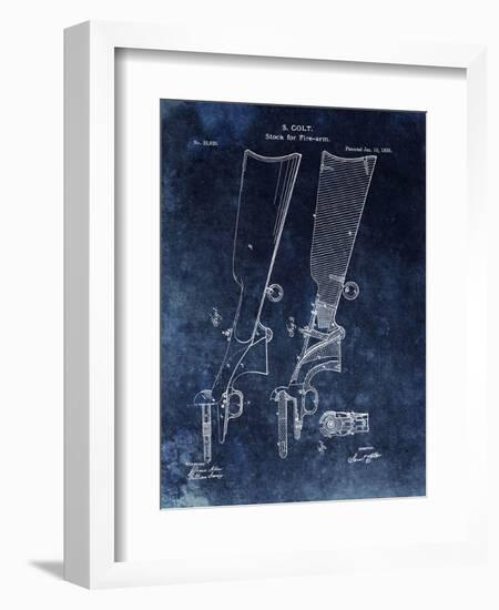 Firearm Stock,1859-Blue-Dan Sproul-Framed Art Print