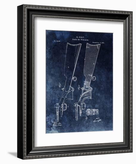 Firearm Stock,1859-Blue-Dan Sproul-Framed Art Print