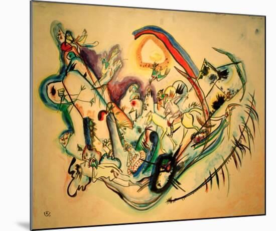 Firebird, 1916-Wassily Kandinsky-Mounted Giclee Print
