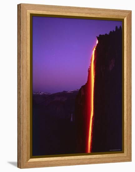 Firefall from Glacier Point at Yosemite National Park-Ralph Crane-Framed Premier Image Canvas