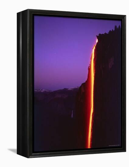 Firefall from Glacier Point at Yosemite National Park-Ralph Crane-Framed Premier Image Canvas