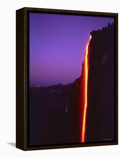 Firefall from Glacier Point at Yosemite National Park-Ralph Crane-Framed Premier Image Canvas