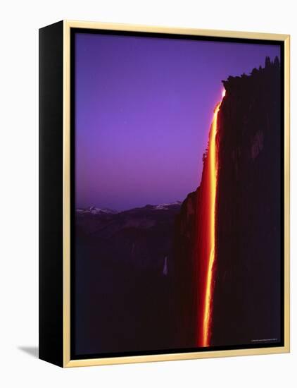 Firefall from Glacier Point at Yosemite National Park-Ralph Crane-Framed Premier Image Canvas