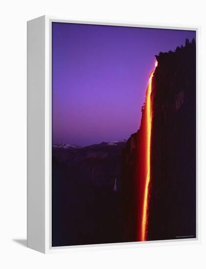 Firefall from Glacier Point at Yosemite National Park-Ralph Crane-Framed Premier Image Canvas