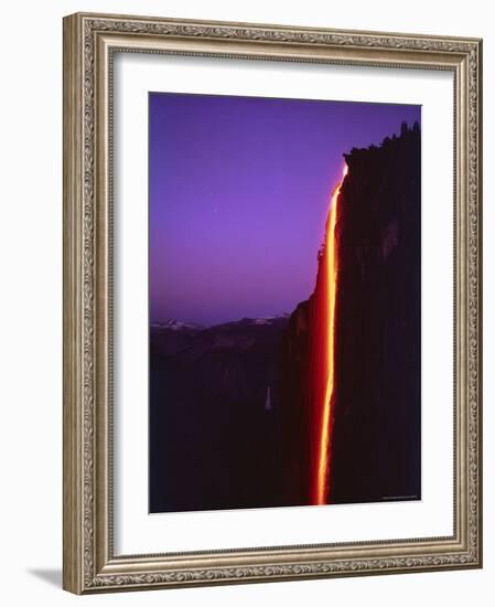 Firefall from Glacier Point at Yosemite National Park-Ralph Crane-Framed Photographic Print