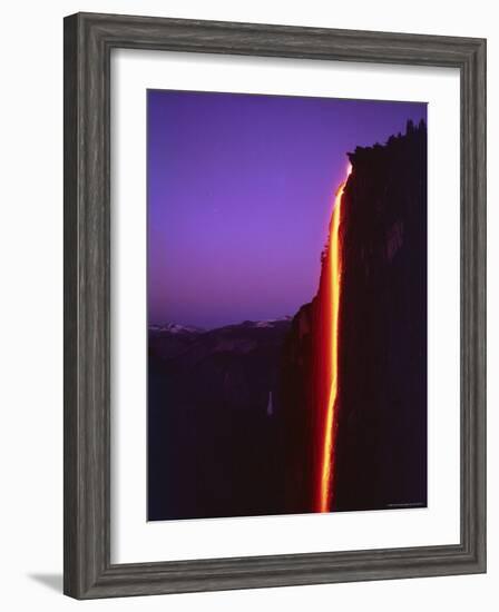 Firefall from Glacier Point at Yosemite National Park-Ralph Crane-Framed Photographic Print