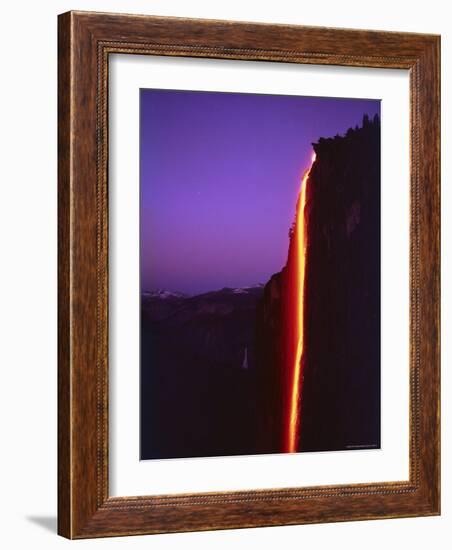 Firefall from Glacier Point at Yosemite National Park-Ralph Crane-Framed Photographic Print