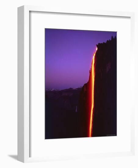 Firefall from Glacier Point at Yosemite National Park-Ralph Crane-Framed Photographic Print