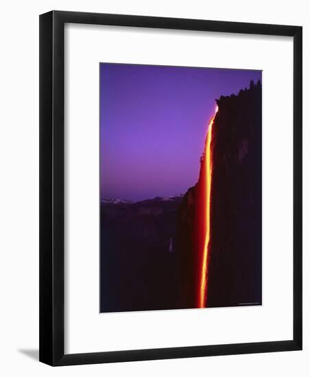 Firefall from Glacier Point at Yosemite National Park-Ralph Crane-Framed Photographic Print