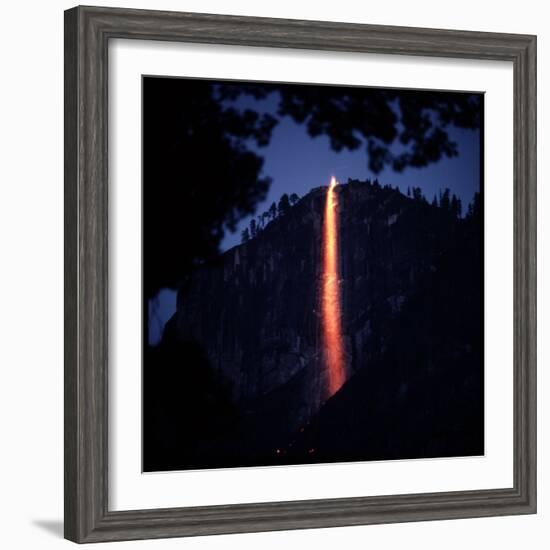 Firefall from Glacier Point at Yosemite National Park-Ralph Crane-Framed Photographic Print