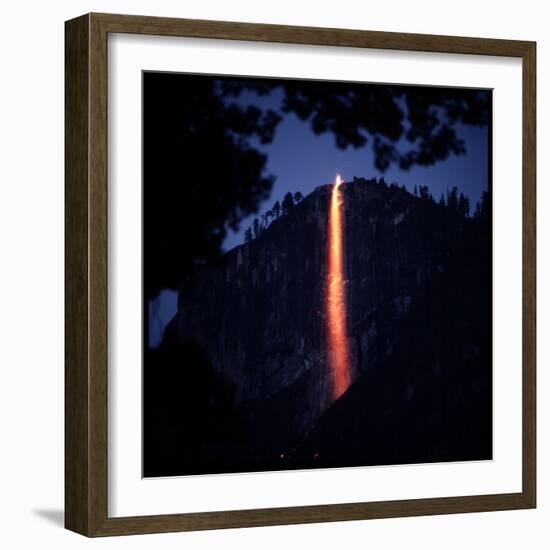 Firefall from Glacier Point at Yosemite National Park-Ralph Crane-Framed Photographic Print