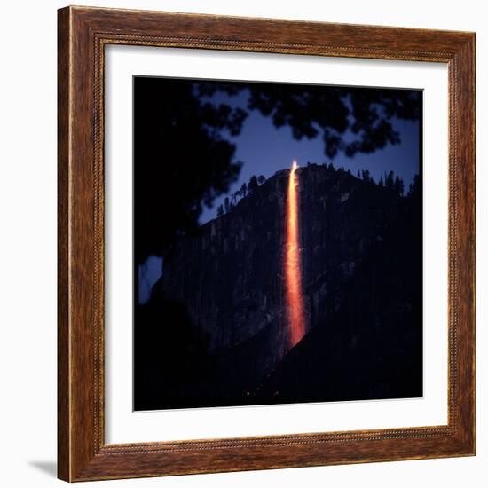 Firefall from Glacier Point at Yosemite National Park-Ralph Crane-Framed Photographic Print