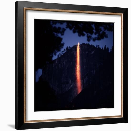 Firefall from Glacier Point at Yosemite National Park-Ralph Crane-Framed Photographic Print