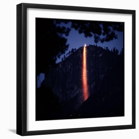 Firefall from Glacier Point at Yosemite National Park-Ralph Crane-Framed Photographic Print