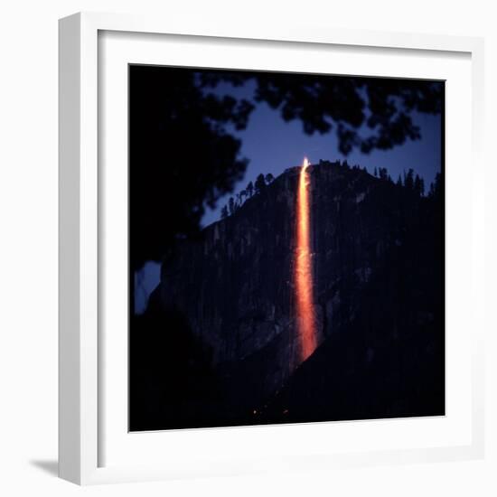 Firefall from Glacier Point at Yosemite National Park-Ralph Crane-Framed Photographic Print