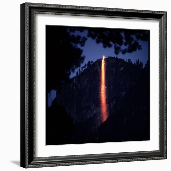 Firefall from Glacier Point at Yosemite National Park-Ralph Crane-Framed Photographic Print