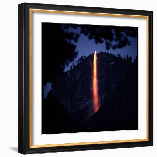 Firefall from Glacier Point at Yosemite National Park-Ralph Crane-Framed Photographic Print