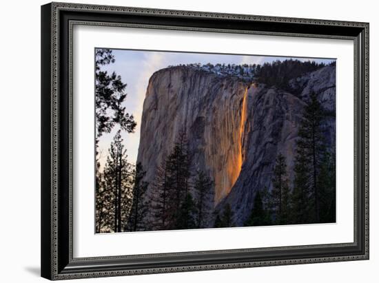 Firefall Magic South View 2016, Horsetail Falls, Yosemite National Park-Vincent James-Framed Photographic Print