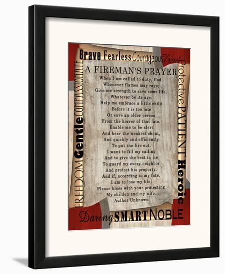 Firefighter's Prayer-Lisa Wolk-Framed Art Print