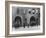 Firefighters Posing in Front of their Firehouse-Allan Grant-Framed Photographic Print