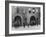 Firefighters Posing in Front of their Firehouse-Allan Grant-Framed Photographic Print