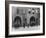 Firefighters Posing in Front of their Firehouse-Allan Grant-Framed Photographic Print