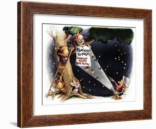 Fireflies by Flashlight - Jack & Jill-Sam Berman-Framed Giclee Print