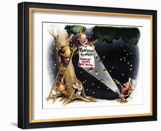 Fireflies by Flashlight - Jack & Jill-Sam Berman-Framed Giclee Print