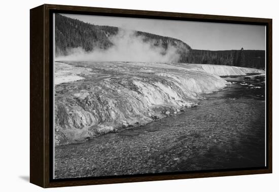 Firehole River Yellowstone National Park Wyoming, Geology, Geological-Ansel Adams-Framed Stretched Canvas