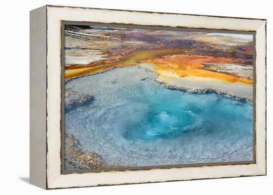 Firehole Spring, Firehole Lake Drive, Lower Geyser Basin, Yellowstone National Park, Wyoming, USA-Steven Milne-Framed Premier Image Canvas