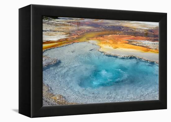 Firehole Spring, Firehole Lake Drive, Lower Geyser Basin, Yellowstone National Park, Wyoming, USA-Steven Milne-Framed Premier Image Canvas