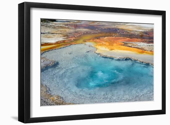 Firehole Spring, Firehole Lake Drive, Lower Geyser Basin, Yellowstone National Park, Wyoming, USA-Steven Milne-Framed Photographic Print