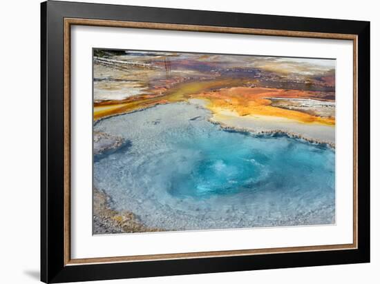 Firehole Spring, Firehole Lake Drive, Lower Geyser Basin, Yellowstone National Park, Wyoming, USA-Steven Milne-Framed Photographic Print