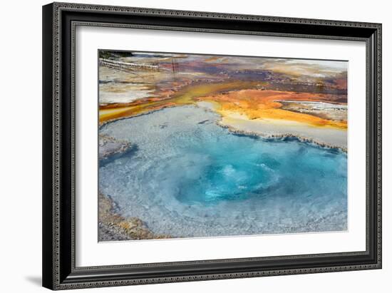 Firehole Spring, Firehole Lake Drive, Lower Geyser Basin, Yellowstone National Park, Wyoming, USA-Steven Milne-Framed Photographic Print