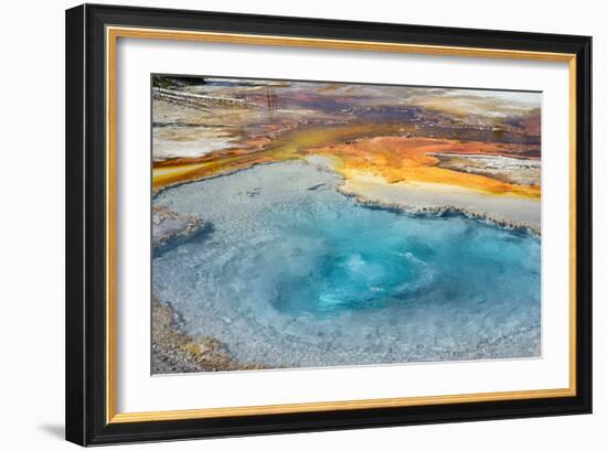 Firehole Spring, Firehole Lake Drive, Lower Geyser Basin, Yellowstone National Park, Wyoming, USA-Steven Milne-Framed Photographic Print