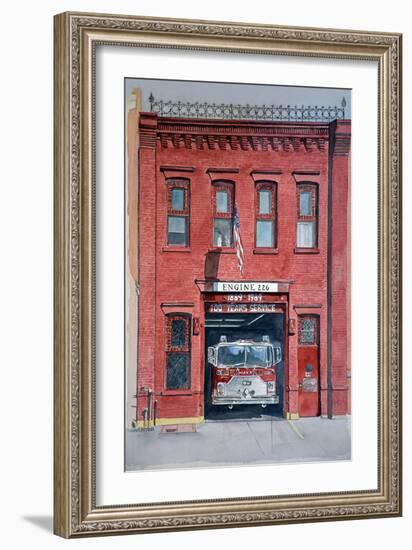 Firehouse 226,2000, watercolor-Anthony Butera-Framed Giclee Print