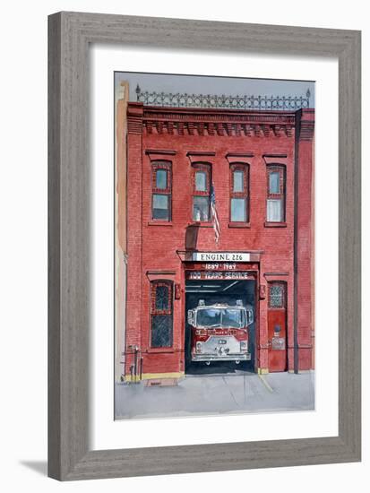 Firehouse 226,2000, watercolor-Anthony Butera-Framed Giclee Print