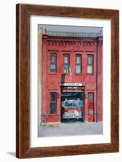 Firehouse 226,2000, watercolor-Anthony Butera-Framed Giclee Print