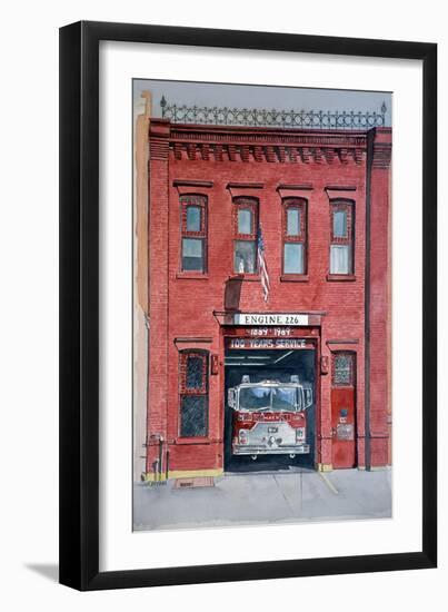 Firehouse 226,2000, watercolor-Anthony Butera-Framed Giclee Print