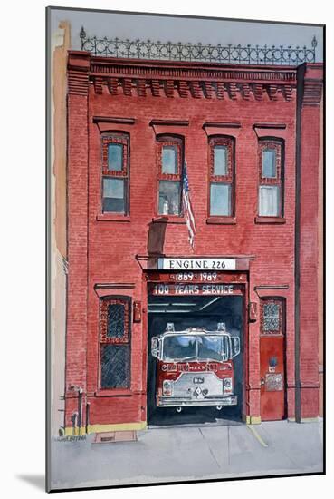 Firehouse 226,2000, watercolor-Anthony Butera-Mounted Giclee Print