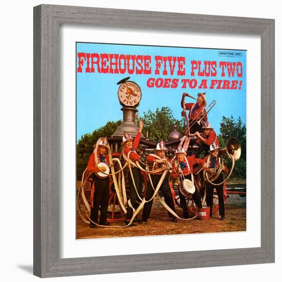 Firehouse Five Plus Two - Goes to a Fire!-null-Framed Art Print