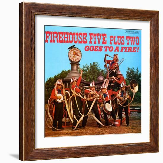 Firehouse Five Plus Two - Goes to a Fire!-null-Framed Art Print