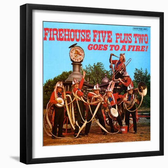 Firehouse Five Plus Two - Goes to a Fire!-null-Framed Art Print
