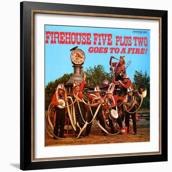 Firehouse Five Plus Two - Goes to a Fire!-null-Framed Art Print