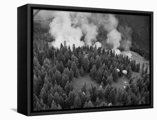 Firejumpers in Lolo National Forest-W.E. Steuerwald-Framed Premier Image Canvas