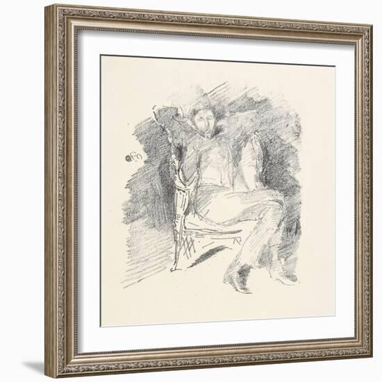 Firelight -Joseph Pennell, No. 1, 1896-James Abbott McNeill Whistler-Framed Giclee Print